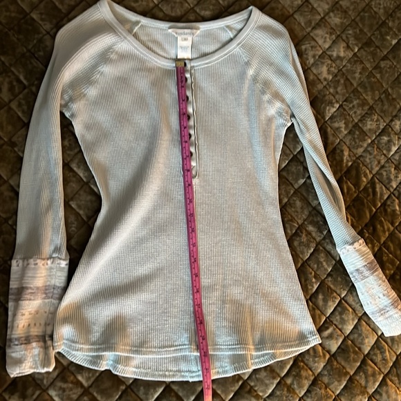 Sundance light blue thermal pattern cuffs size small - Picture 9 of 9